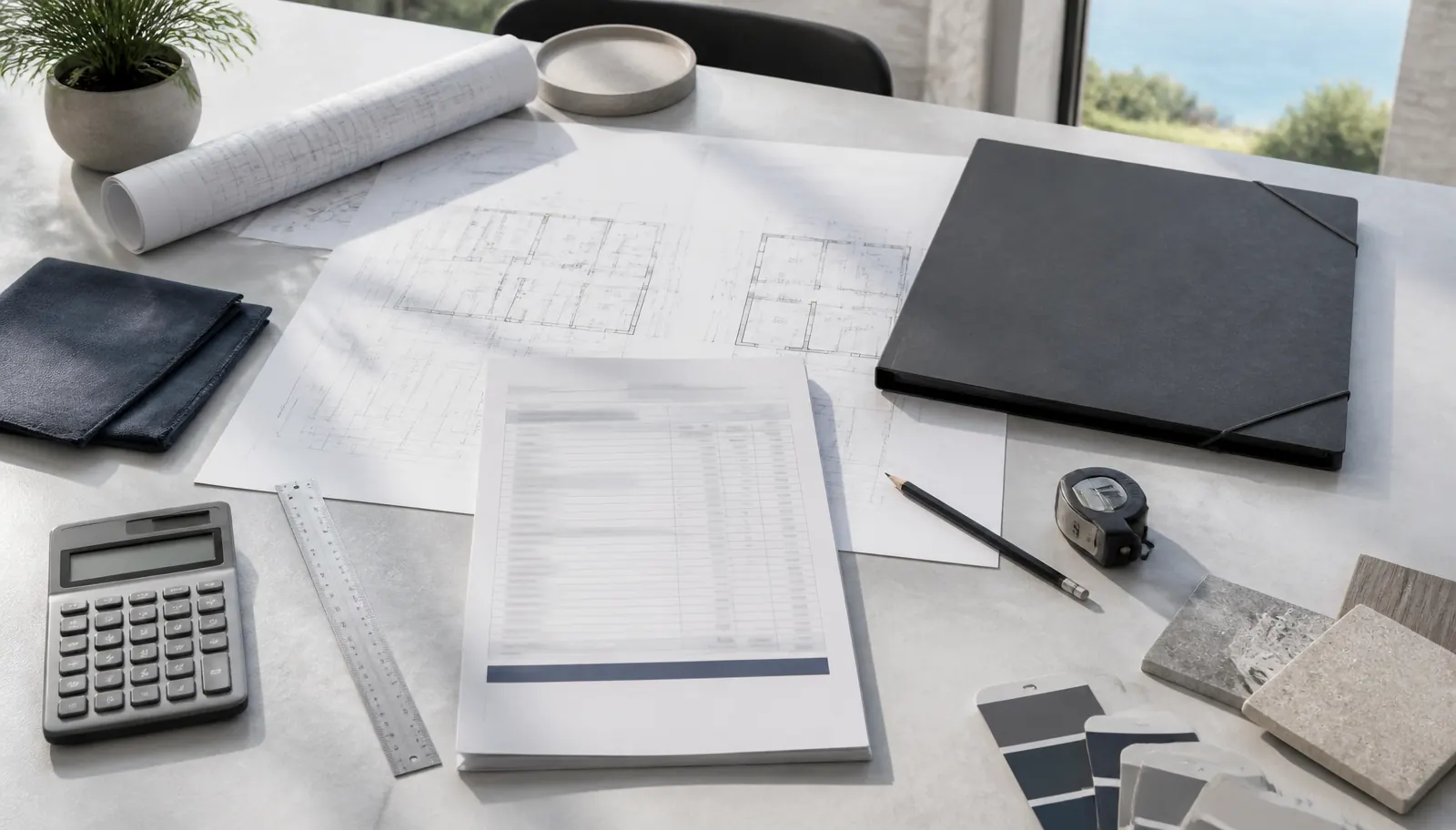 Reviewing building costs, quotations, VAT and permits with Domicy